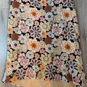 Nanette Lepore Multicolor Floral A-Line Skirt